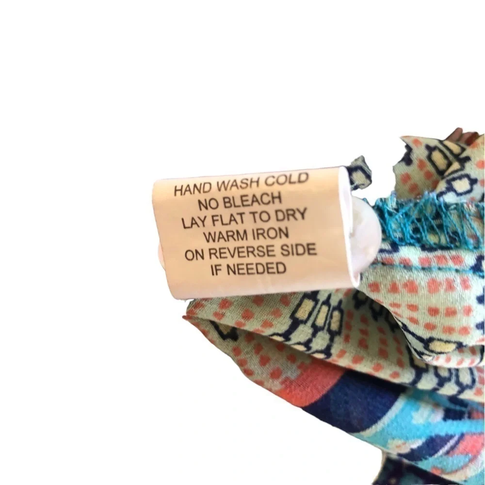 Figueroa & Flower Front Button Closure Sheer Blouse Women PXL Multicolor - Picture 9 of 9